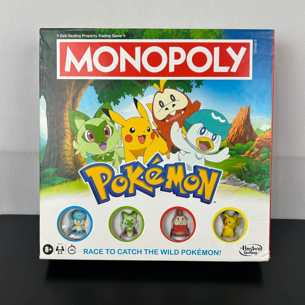 Hasbro Gaming Monopoly Pokemon Sprigatito Fuecoco Quaxly Pikachu G0716